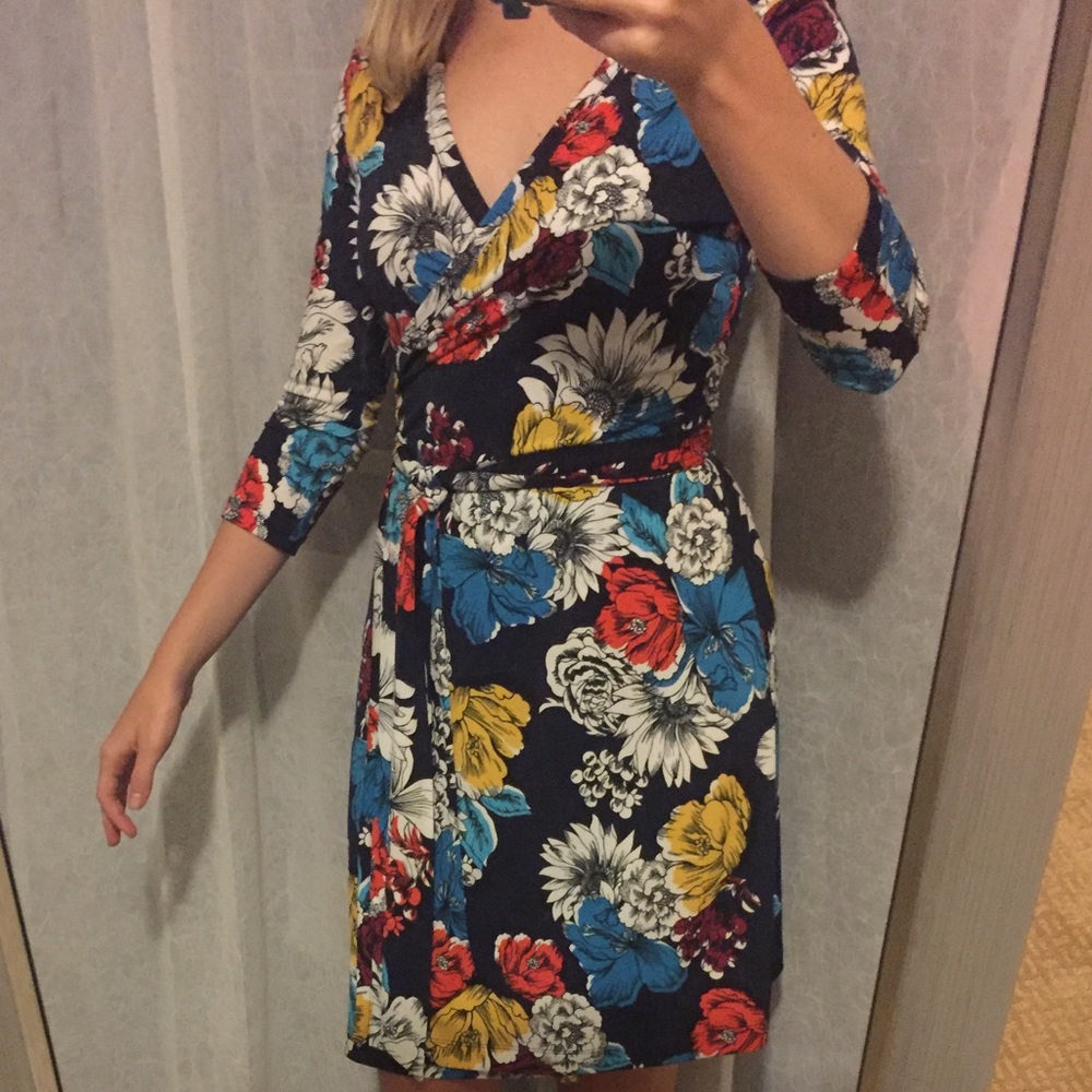 Floral Wrap Dress